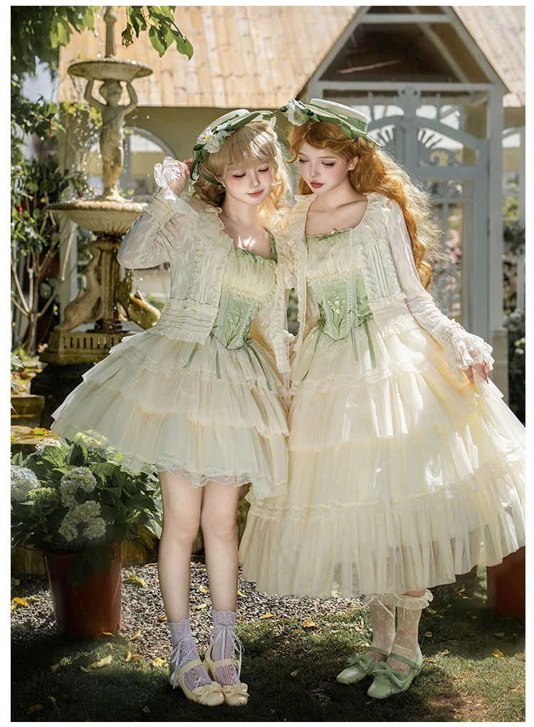 Morning Dew - Elegant Lolita Cardigan, Ruffle & Butterfly Pattern - Image 14