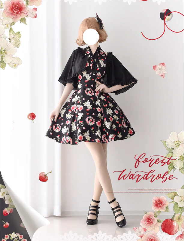 Summer Berry Picture Book - Elegant Lolita Thin Cardigan Ruffled Sleeve Innerwear Solid Color - Image 6