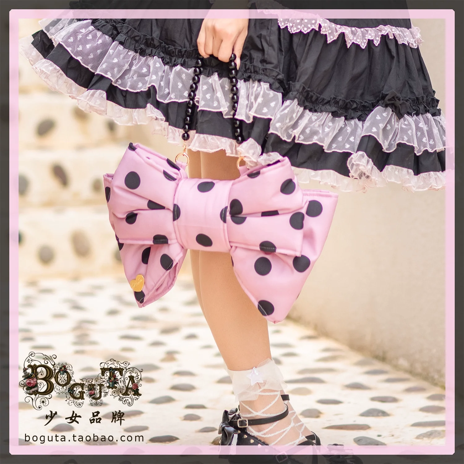 Elegant Lolita Detachable Bag Shoulder Straps & Pearl Chains - Image 11