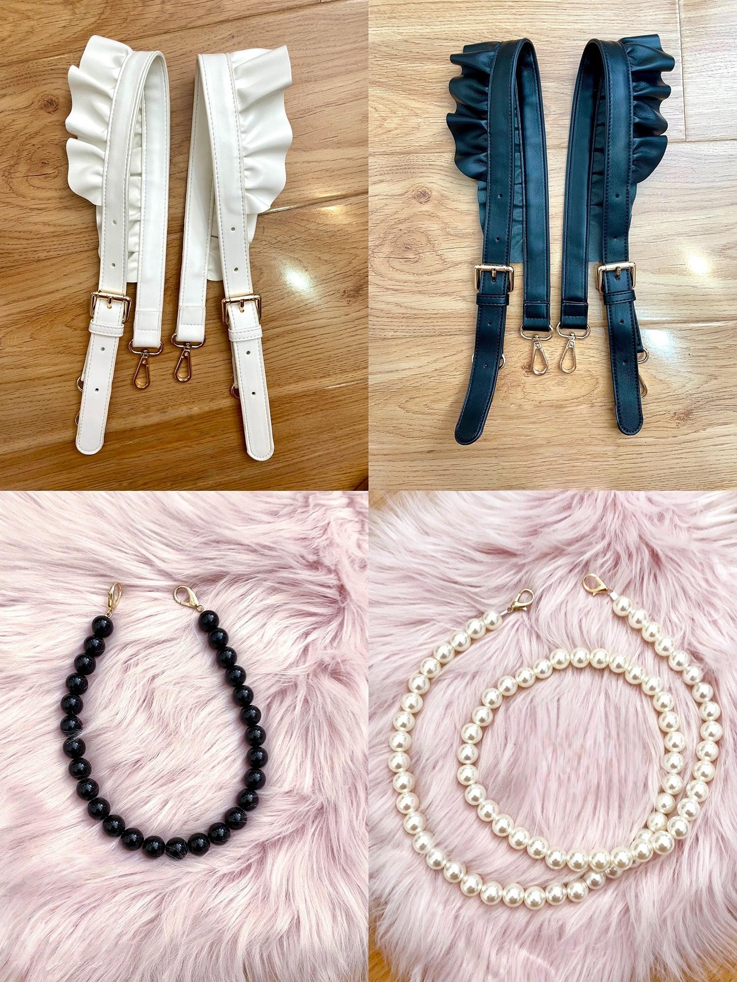 Elegant Lolita Detachable Bag Shoulder Straps & Pearl Chains - Image 3
