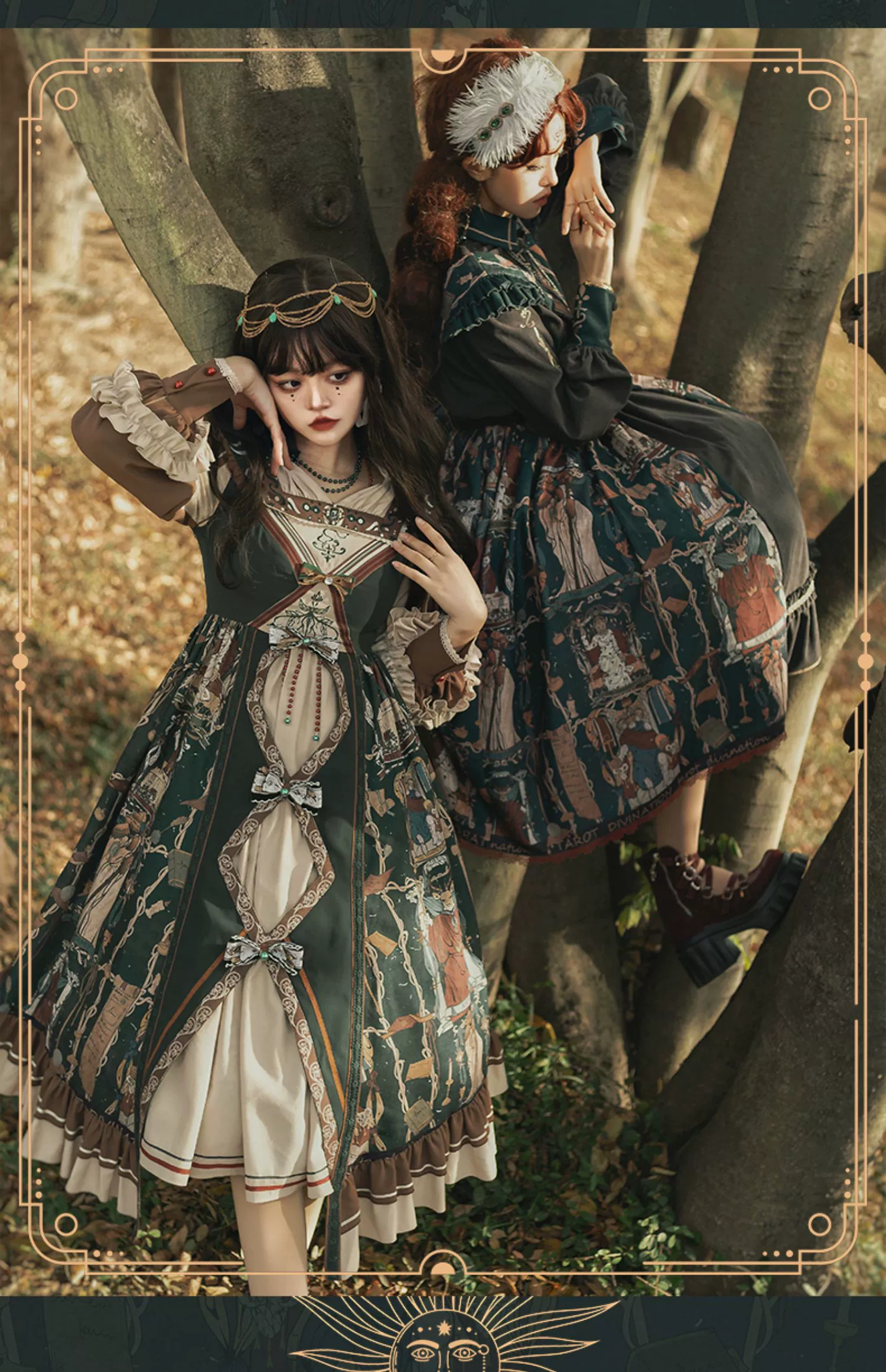 Tarot - Elegant Lolita Dress Classicl Court Style Lolita OP Salopette - Image 6
