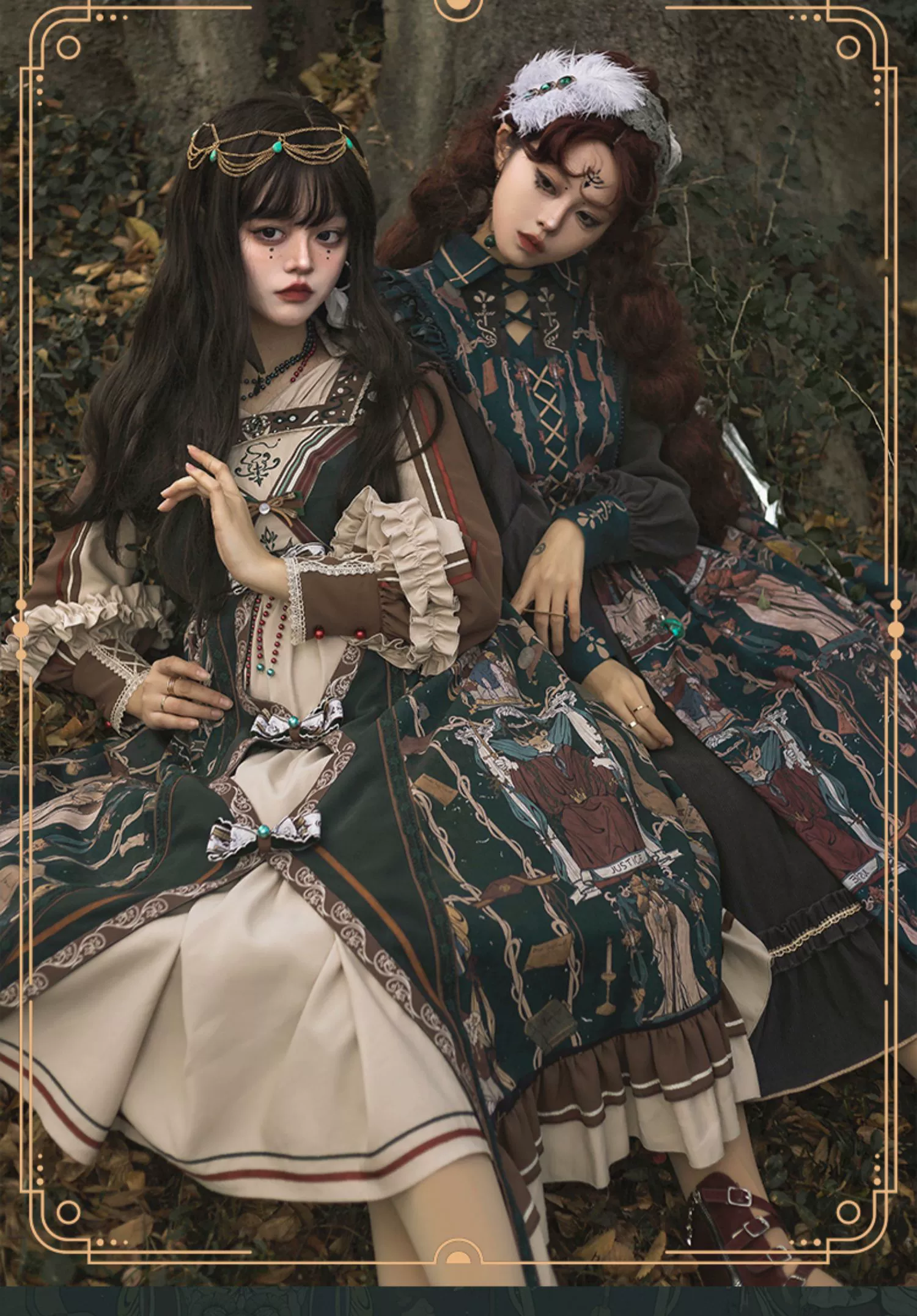 Tarot - Elegant Lolita Dress Classicl Court Style Lolita OP Salopette - Image 9