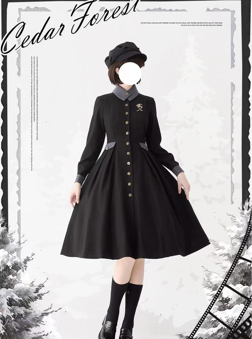 Elegant Lolita Dress Winter Lolita Coat Dress - Image 11