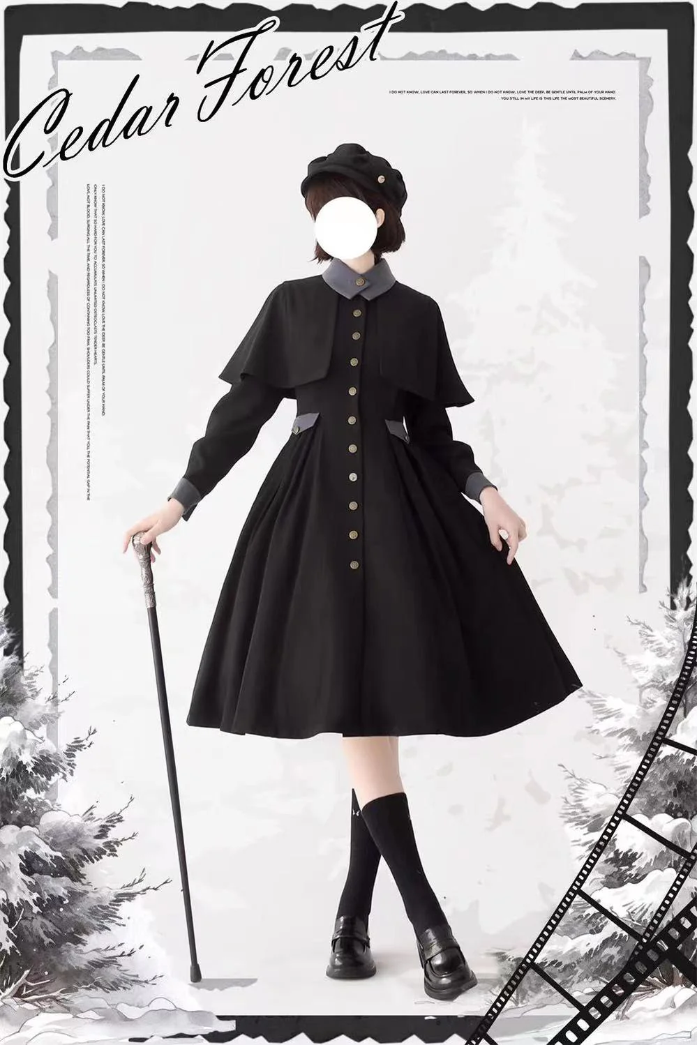 Elegant Lolita Dress Winter Lolita Coat Dress - Image 12