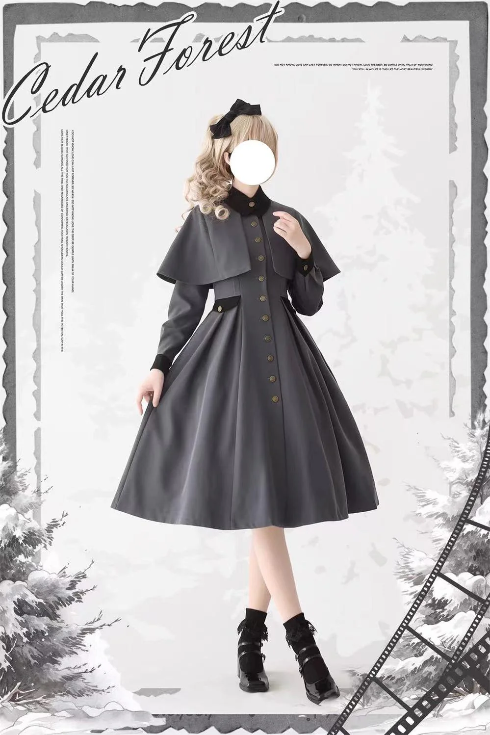 Elegant Lolita Dress Winter Lolita Coat Dress - Image 5