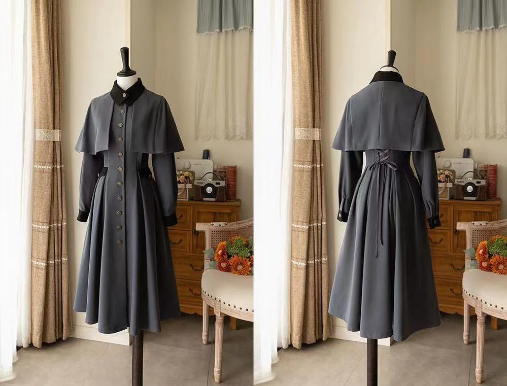 Elegant Lolita Dress Winter Lolita Coat Dress - Image 8