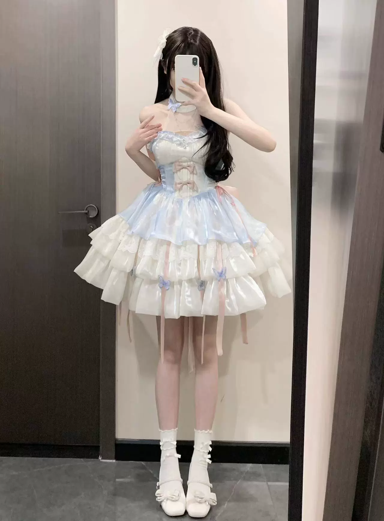 Platycodon House - Love Goddess - Elegant Lolita Dress Halter Puff Princess JSK Dress - Image 2