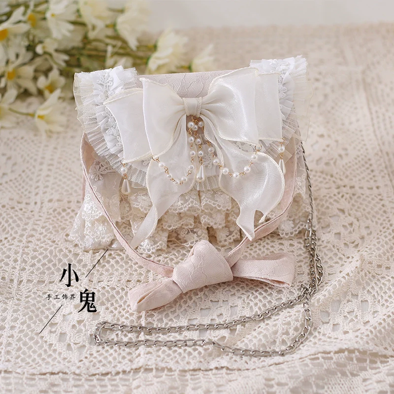 Xiaogui - Elegant Lolita Handbag Ivory Tea Party Lolita Bag - Image 9