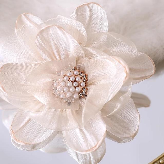 Xiaogui - Elegant Lolita Headdress Organza Flower Hairpin - Image 17
