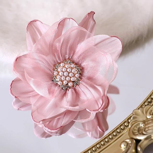 Xiaogui - Elegant Lolita Headdress Organza Flower Hairpin - Image 20