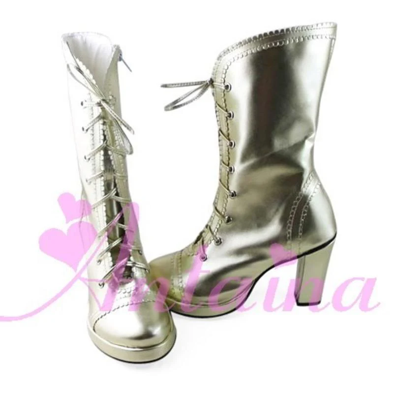 Antaina - Elegant Lolita Heel Boots Heel Shoes Multicolor - Image 12