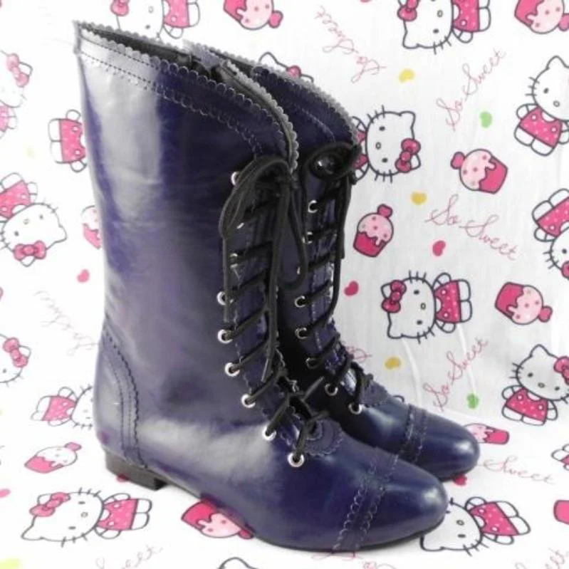 Antaina - Elegant Lolita Heel Boots Heel Shoes Multicolor - Image 16