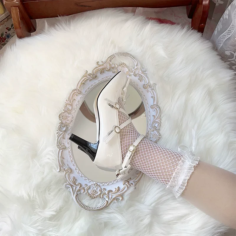 Lady Tea Party - Elegant Lolita Heel Shoes, Macaron Color - Image 10