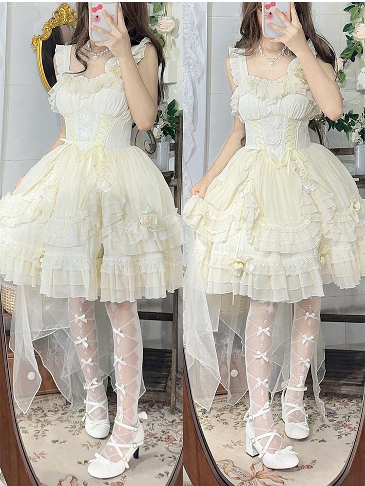 Lady Tea Party - Elegant Lolita Heel Shoes, Macaron Color - Image 20