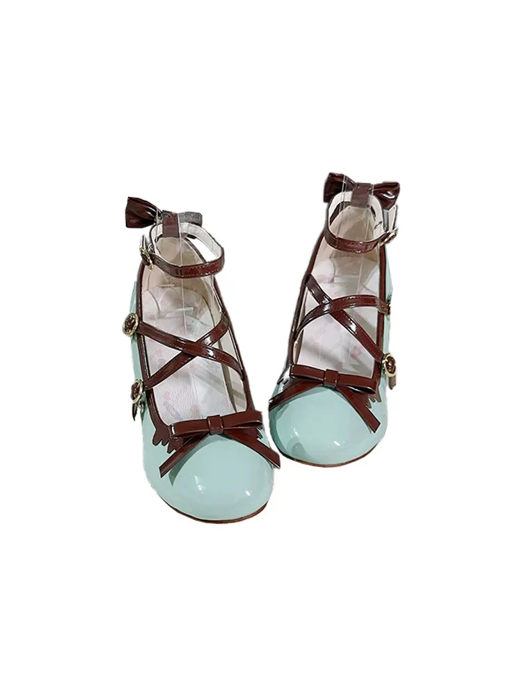 Lady Tea Party - Elegant Lolita Heel Shoes, Macaron Color - Image 24
