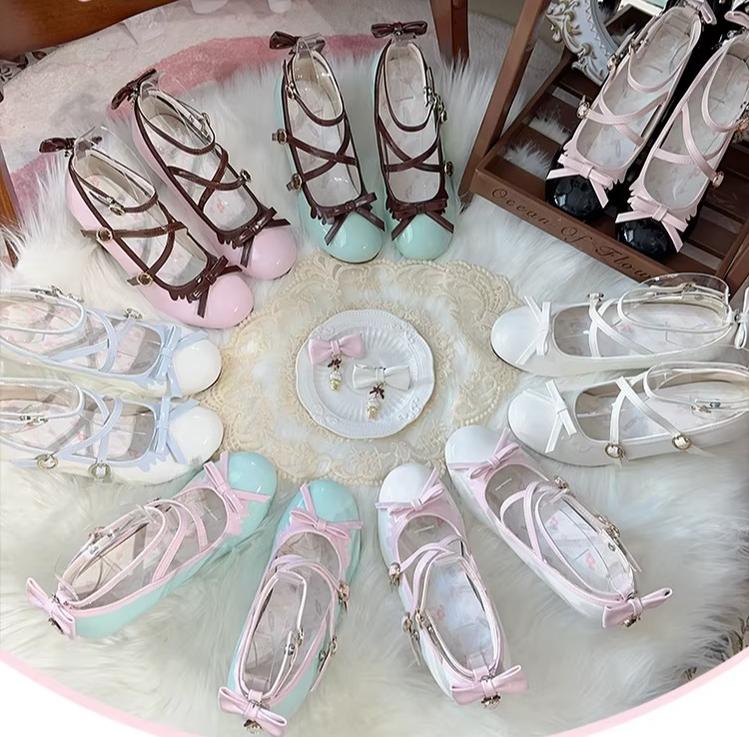 Lady Tea Party - Elegant Lolita Heel Shoes, Macaron Color - Image 7