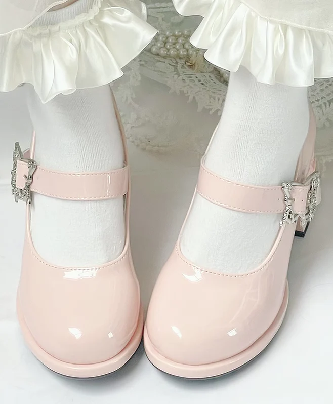 Dreamland - Wanxiang Cycle - Elegant Lolita Heel Shoes with Embossed Rose - Image 7