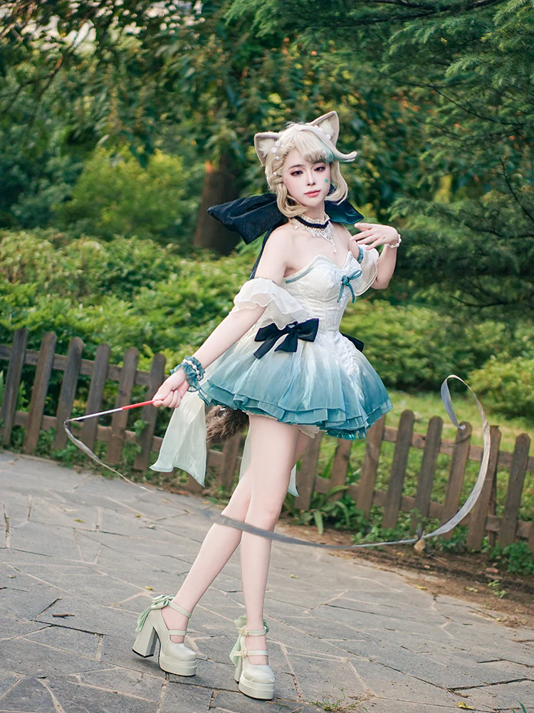 Dreamland - Floating Dream Lily - Elegant Lolita High Heel Shoes, Detachable Bow - Image 10