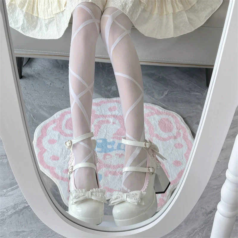 Jiangjiang Biscuit - Elegant Lolita High Heel Shoes Round Toe Low Cut - Image 3
