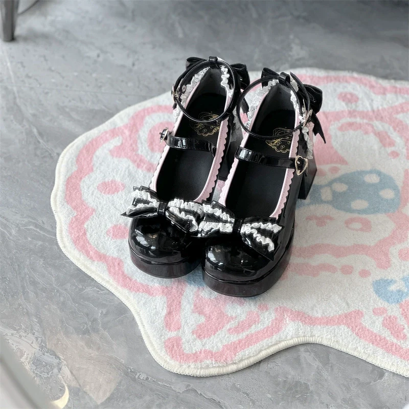 Jiangjiang Biscuit - Elegant Lolita High Heel Shoes Round Toe Low Cut - Image 31
