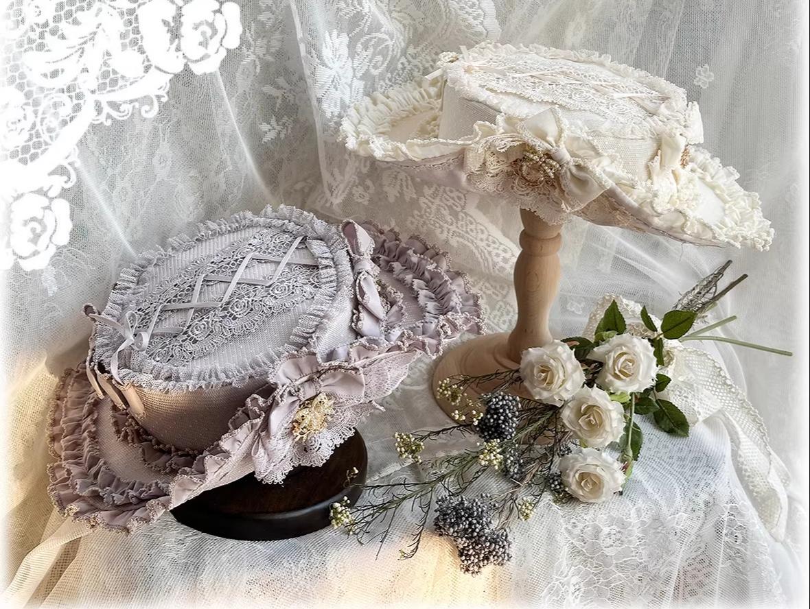 Butterfly Shadow - Elegant Lolita Hime Sleeve Blouse, Rose & Butterfly Button - Image 2