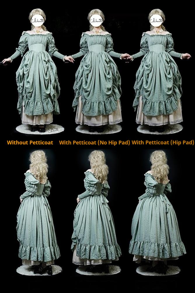 Elegant Lolita Hip Petticoat with Detachable Hip Pad - Image 13
