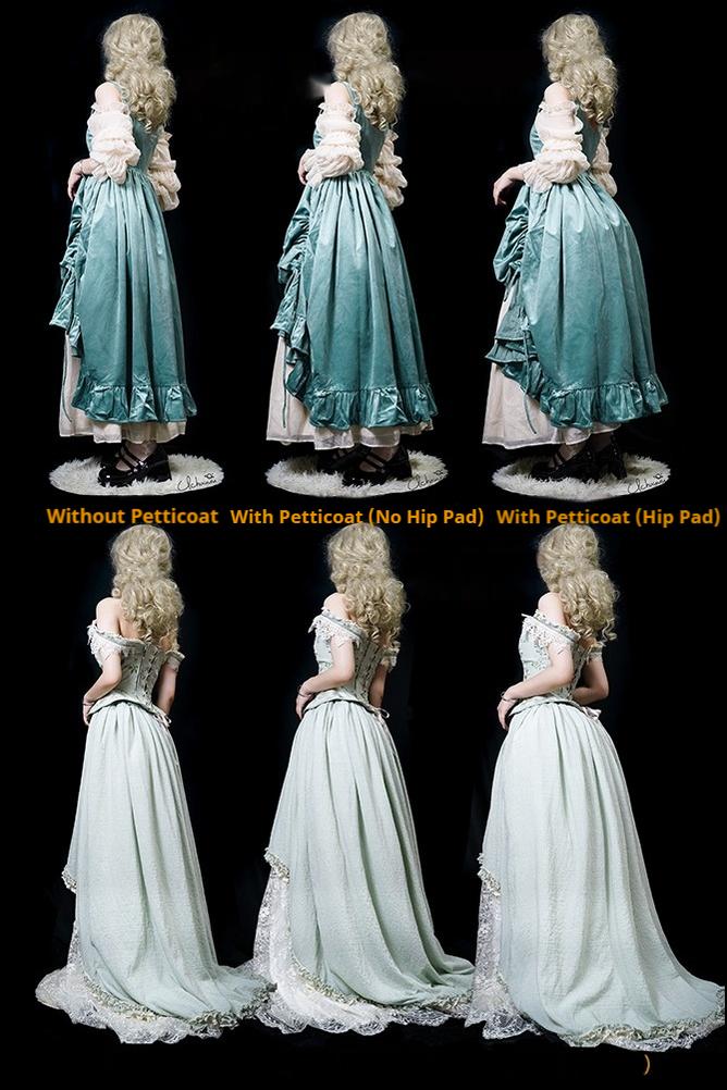 Elegant Lolita Hip Petticoat with Detachable Hip Pad - Image 6
