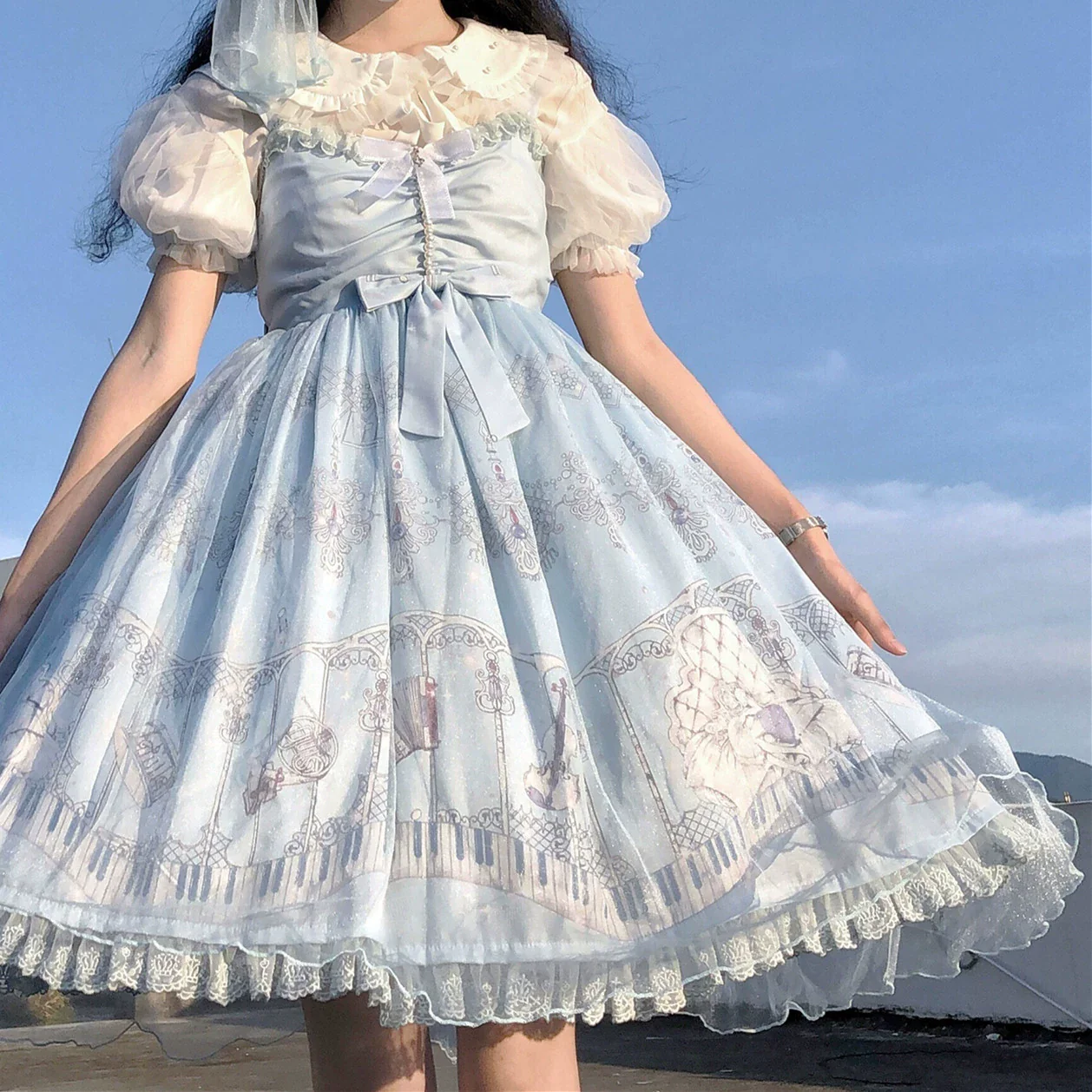 Elegant Lolita JSK Dream Symphony Instrument Fairy Dress - Image 8