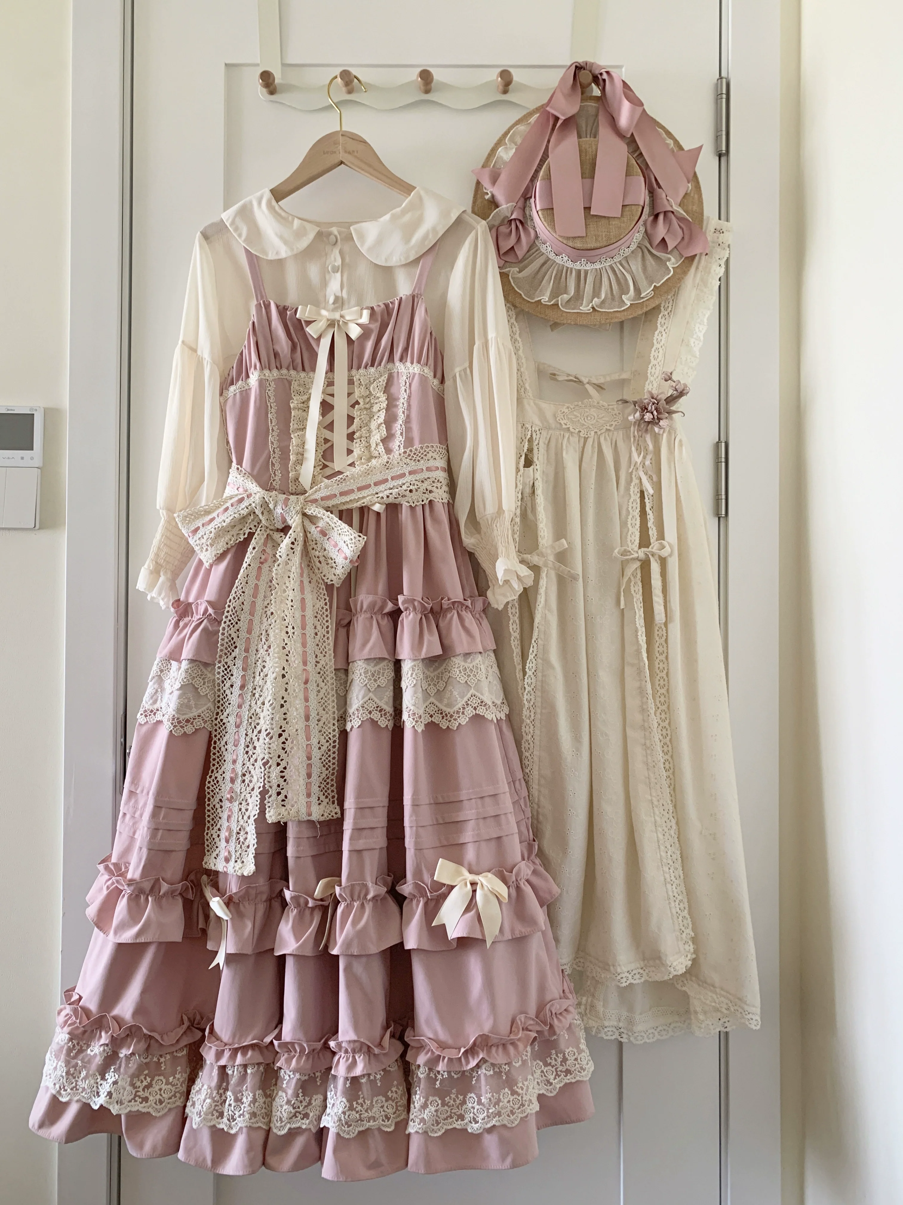 Qianmu - Lilianne - Elegant Lolita Ruffled Hem JSK Dress Multicolors - Image 20