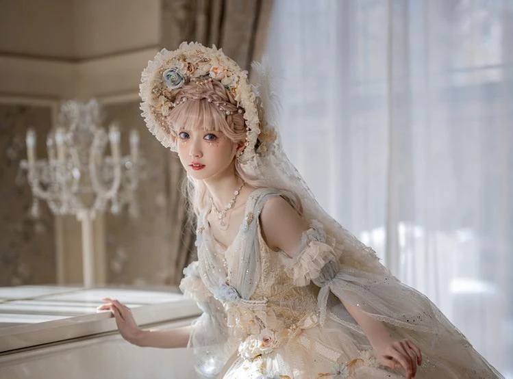 Flower Spirit - Elegant Lolita JSK Dress Summer Wedding Lolita JSK - Image 3