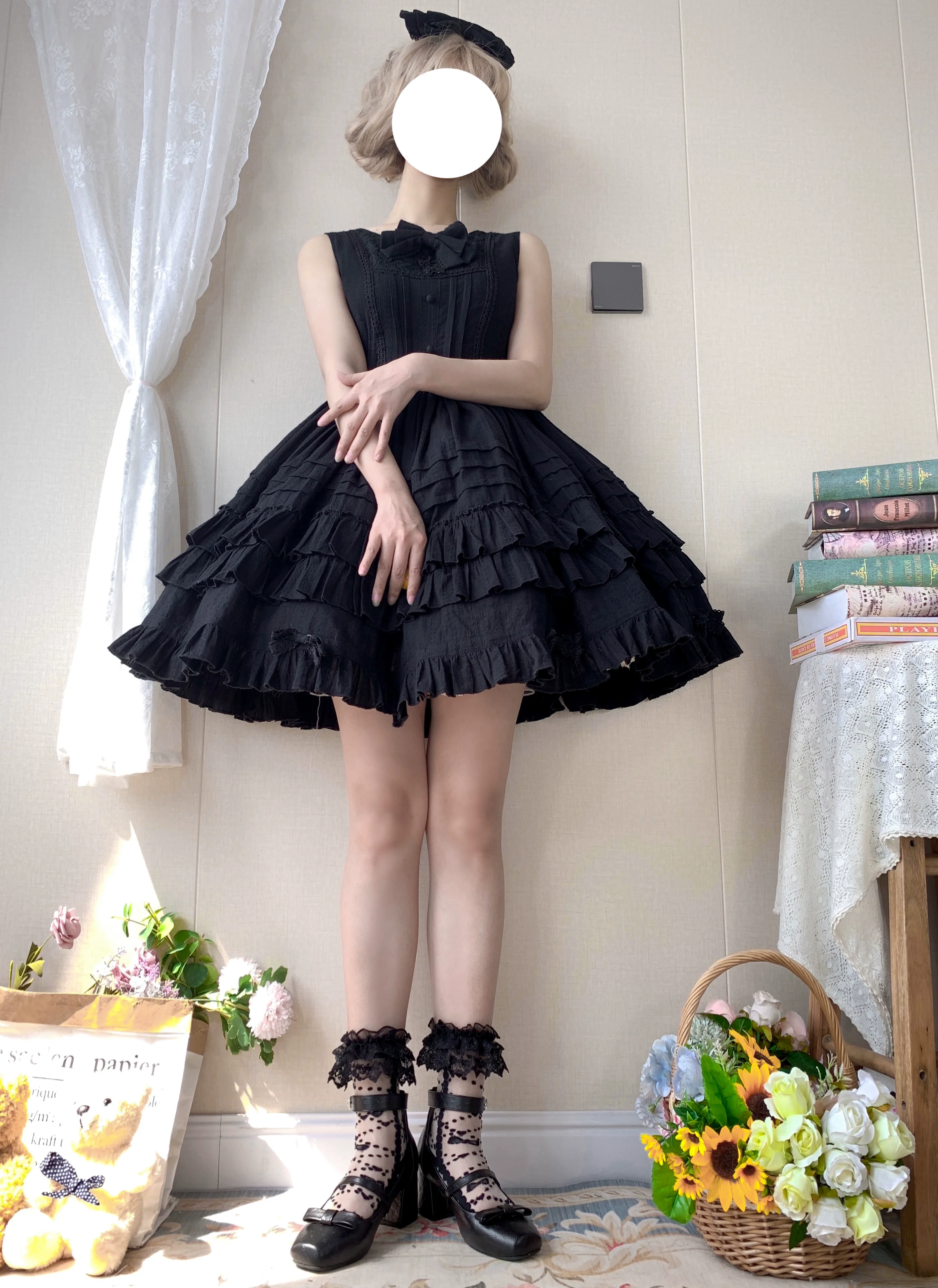 Elegant Lolita Jumper Dress Solid Color JSK - Image 11