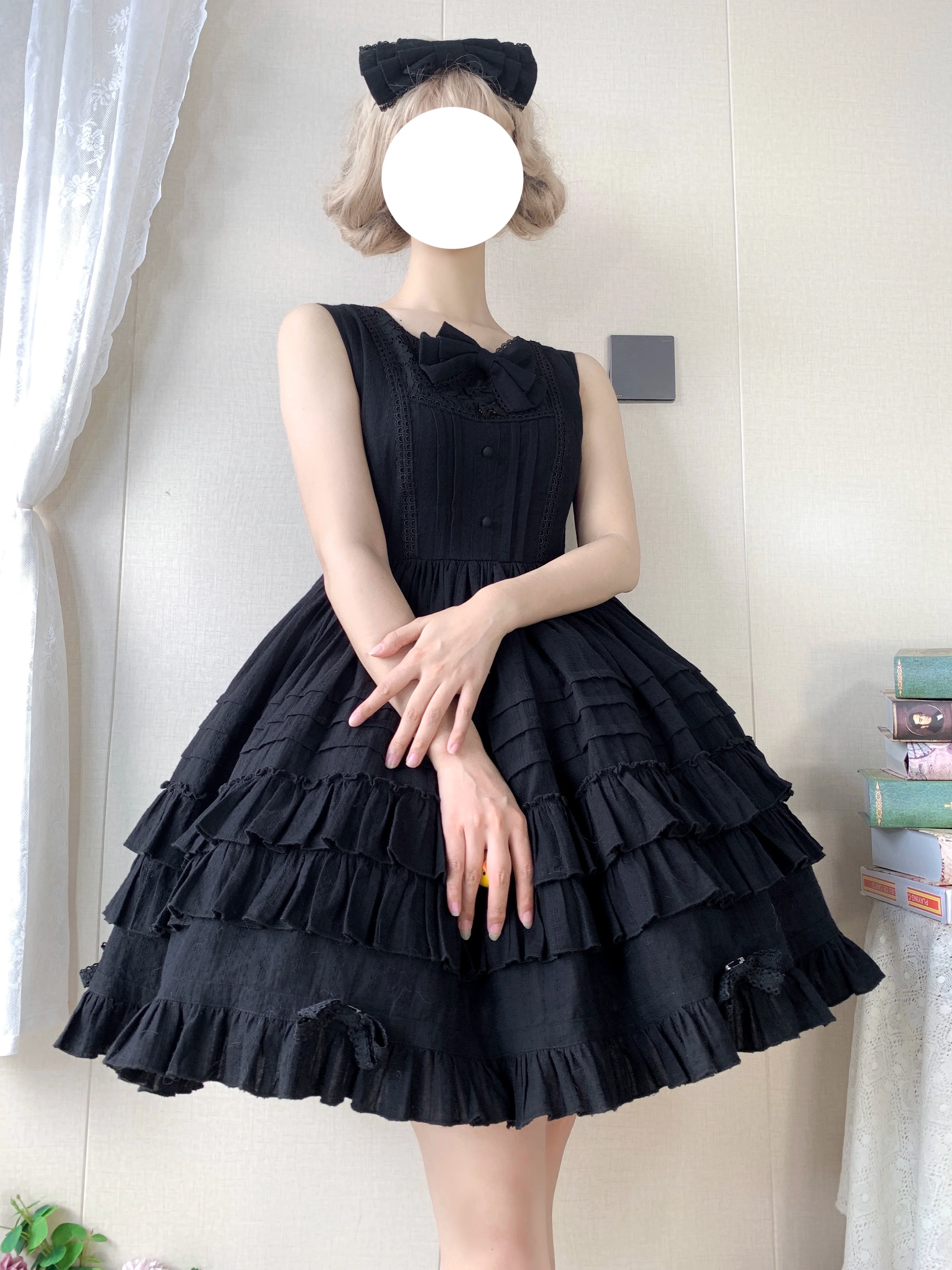 Elegant Lolita Jumper Dress Solid Color JSK - Image 13