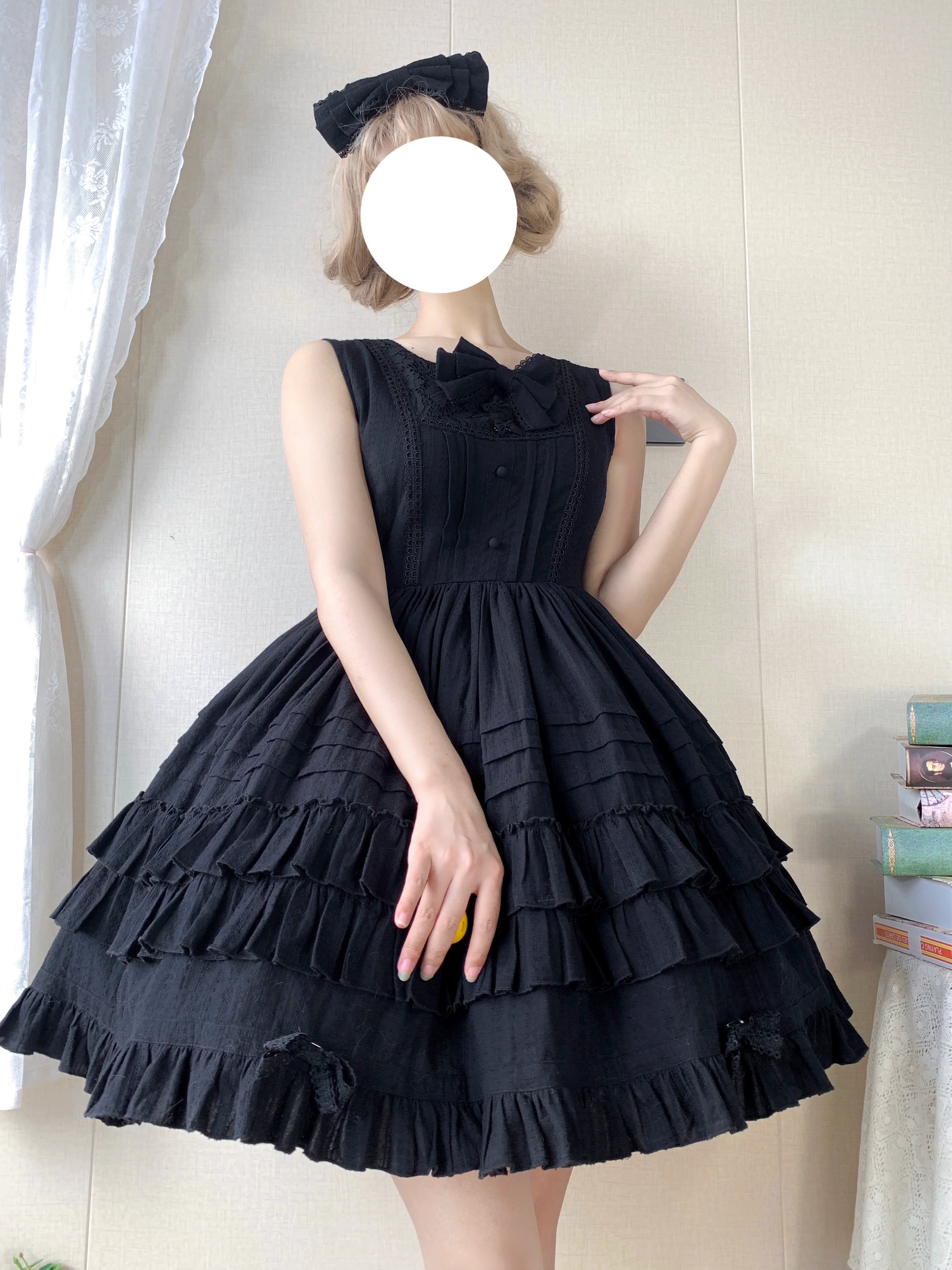 Elegant Lolita Jumper Dress Solid Color JSK - Image 14