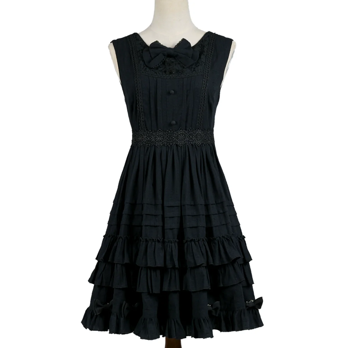 Elegant Lolita Jumper Dress Solid Color JSK - Image 4