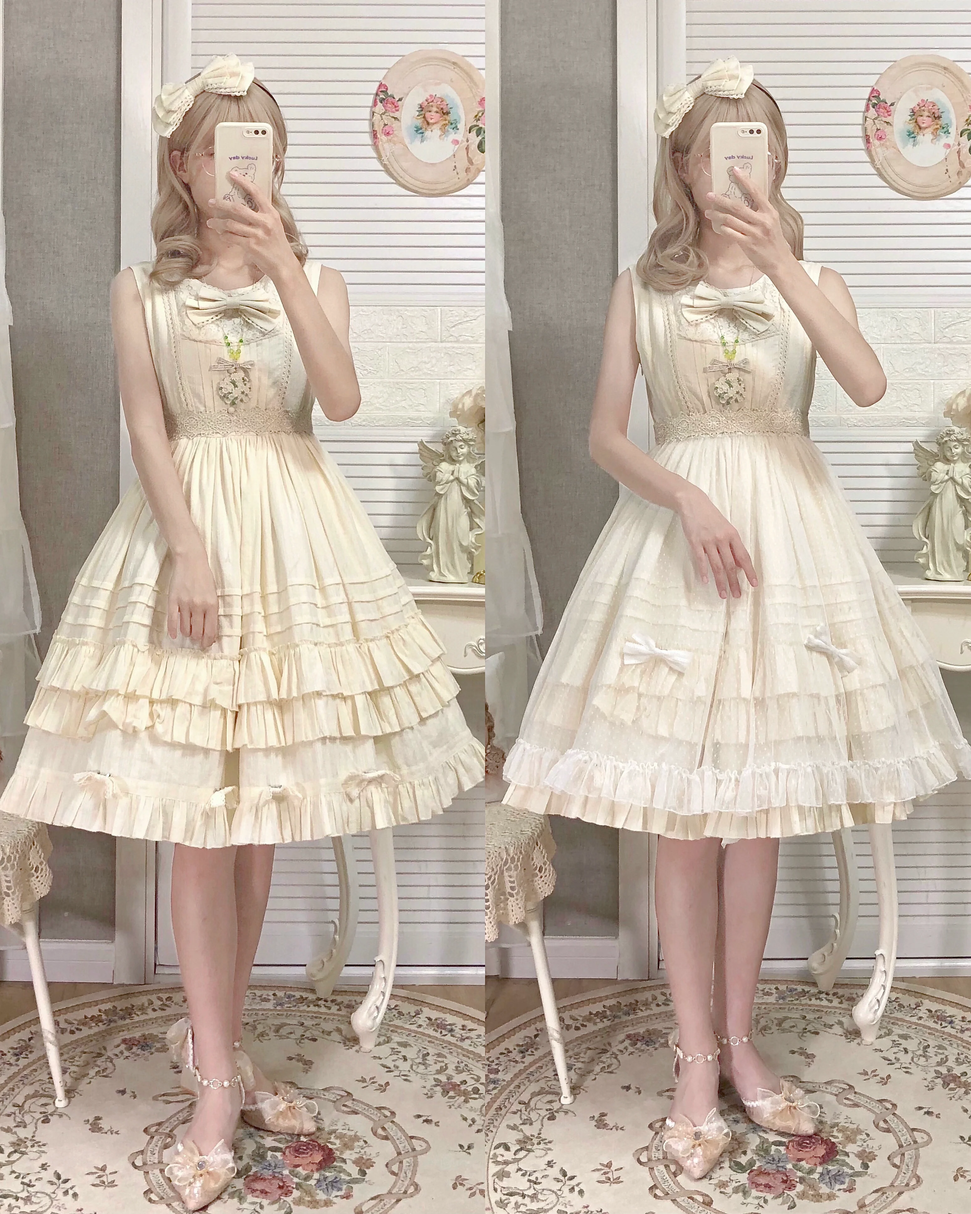 Elegant Lolita Jumper Dress Solid Color JSK - Image 5