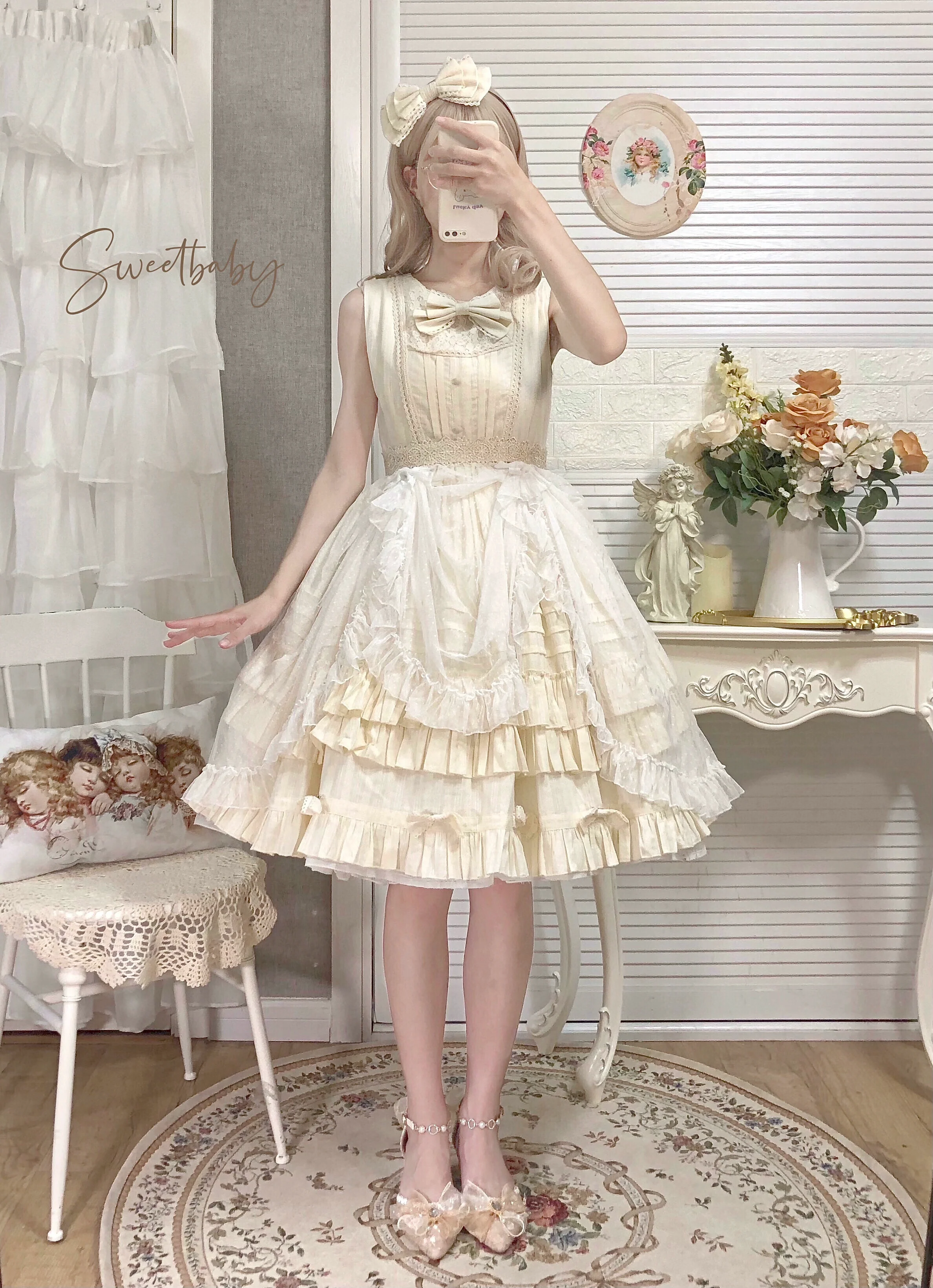 Elegant Lolita Jumper Dress Solid Color JSK - Image 8