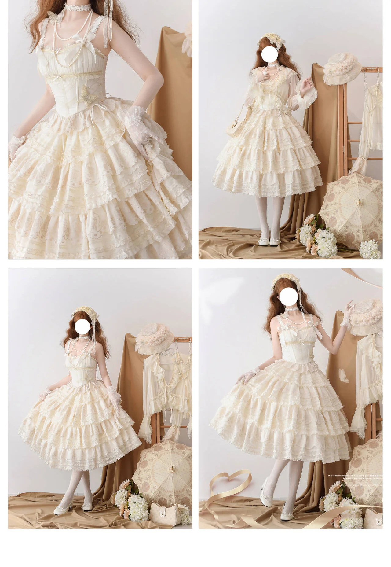 MEEKWIND - Miss Flora - Elegant Lolita Bodice Suit Tiered Skirt - Image 18