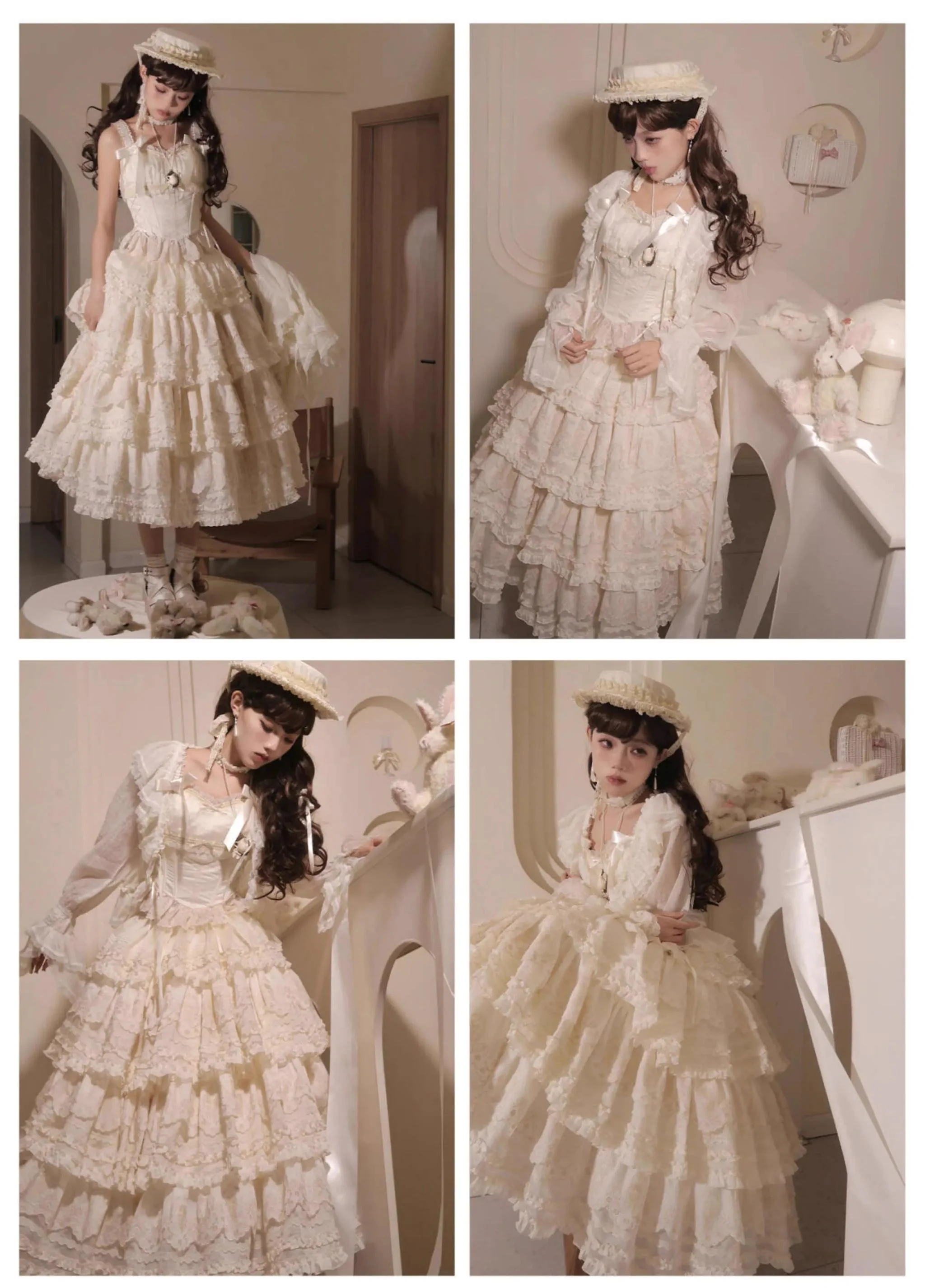 MEEKWIND - Miss Flora - Elegant Lolita Bodice Suit Tiered Skirt - Image 19