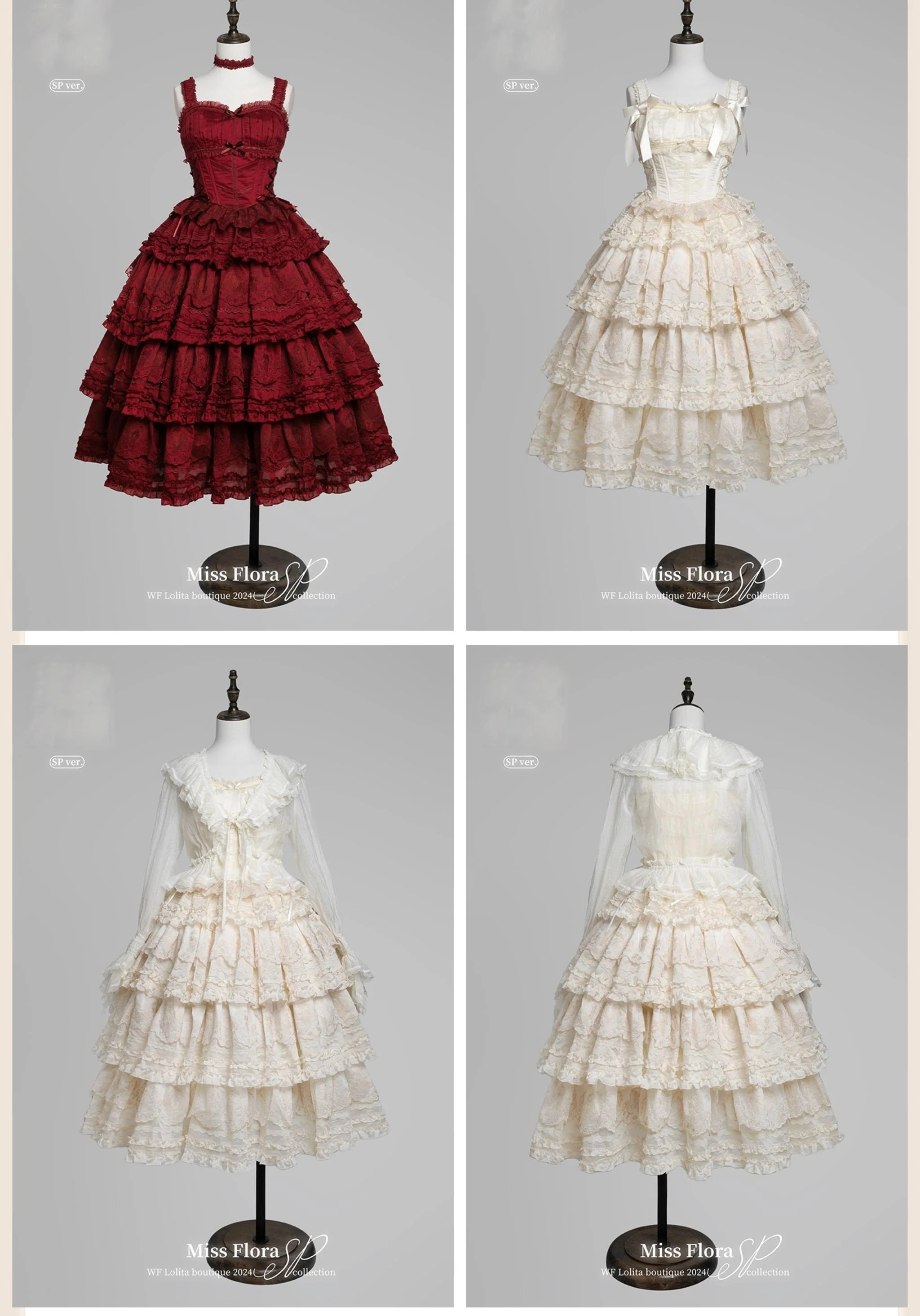 MEEKWIND - Miss Flora - Elegant Lolita Bodice Suit Tiered Skirt - Image 24