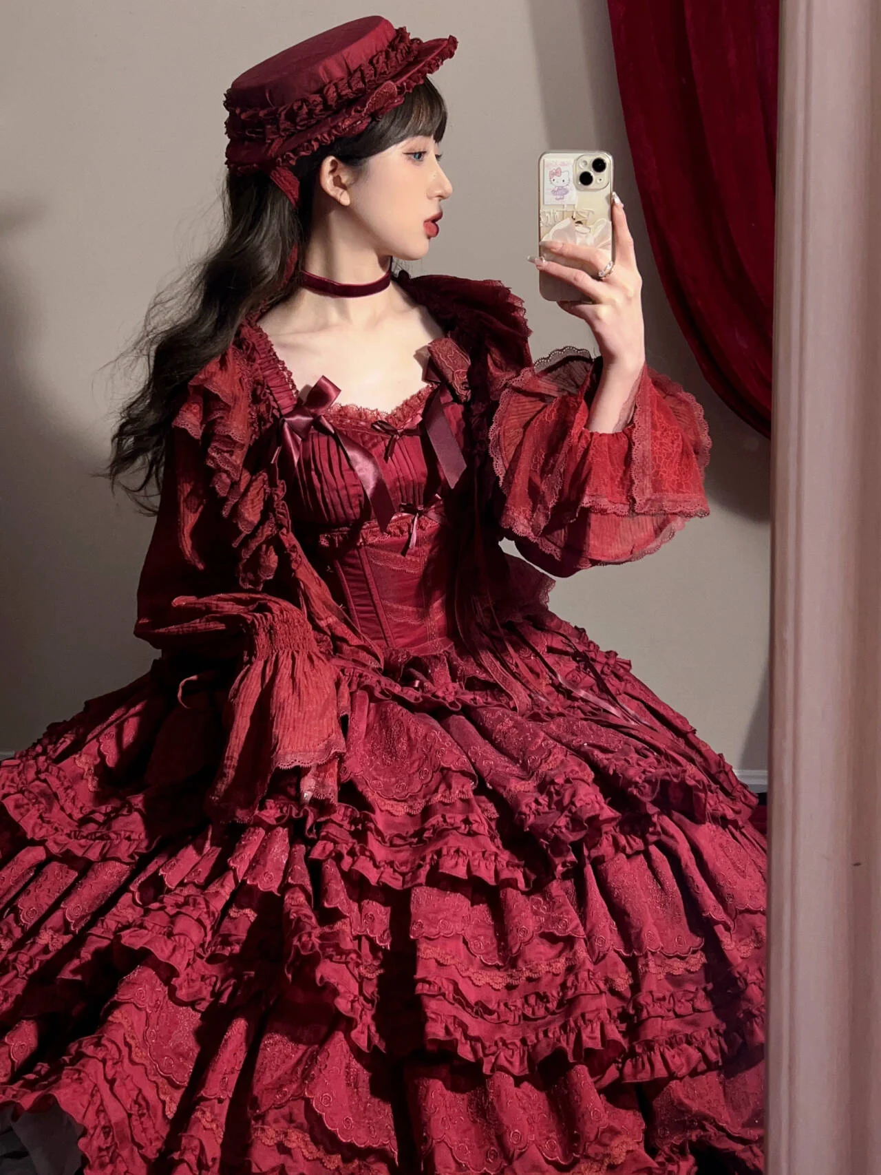 MEEKWIND - Miss Flora - Elegant Lolita Bodice Suit Tiered Skirt - Image 5