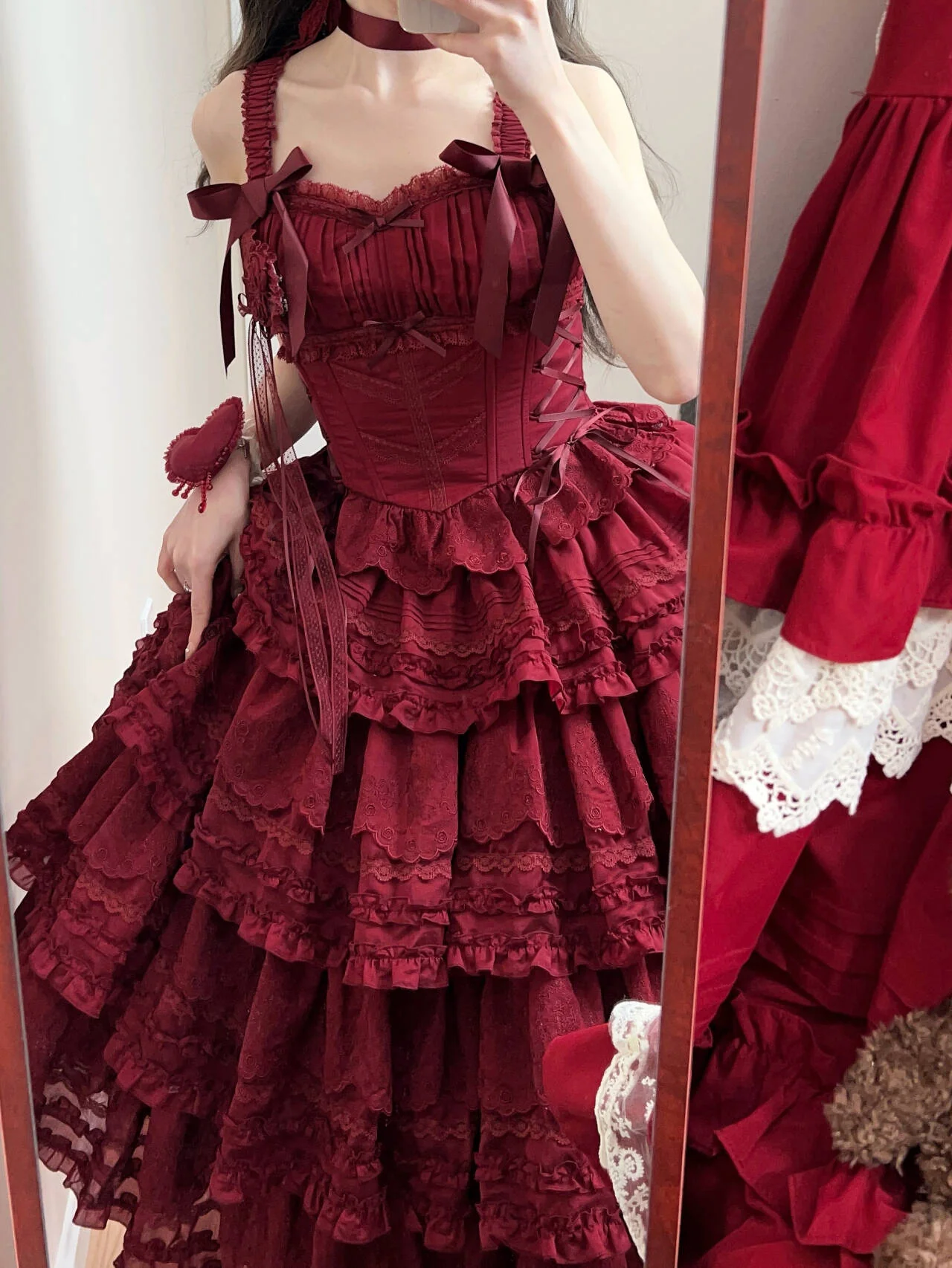 MEEKWIND - Miss Flora - Elegant Lolita Bodice Suit Tiered Skirt - Image 6