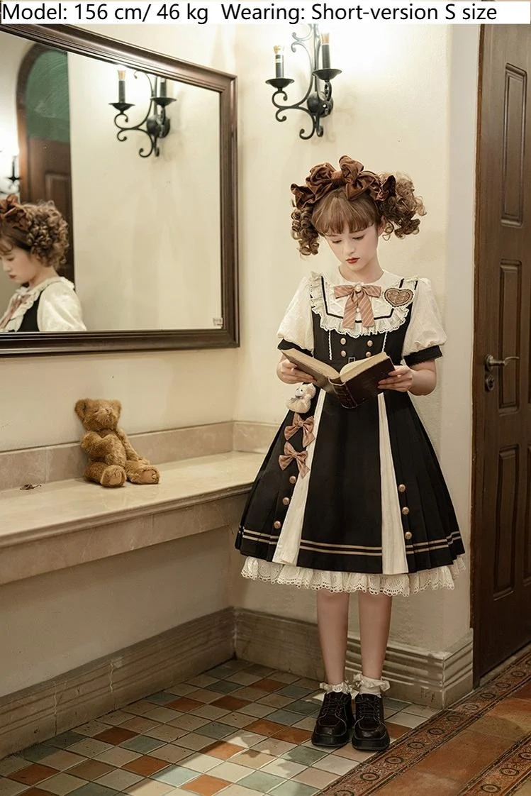 Chocolate Workshop - Elegant Lolita OP Daily Short Sleeve Dress - Image 18