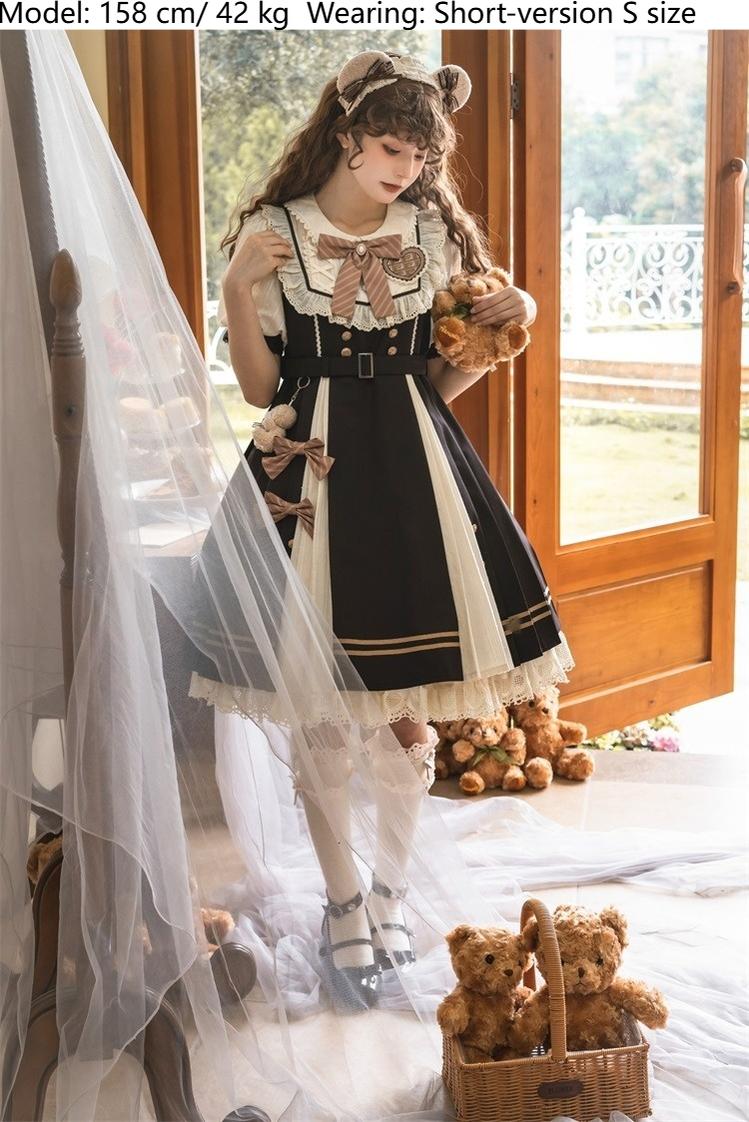 Chocolate Workshop - Elegant Lolita OP Daily Short Sleeve Dress - Image 4
