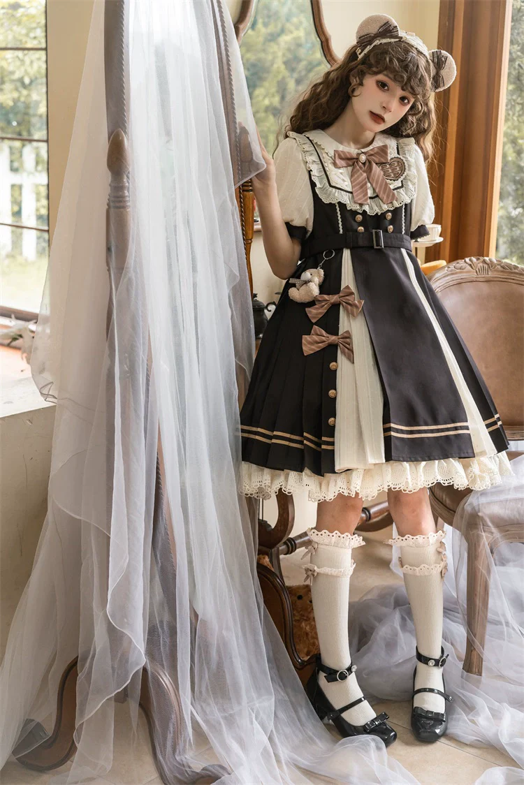 Chocolate Workshop - Elegant Lolita OP Daily Short Sleeve Dress - Image 6
