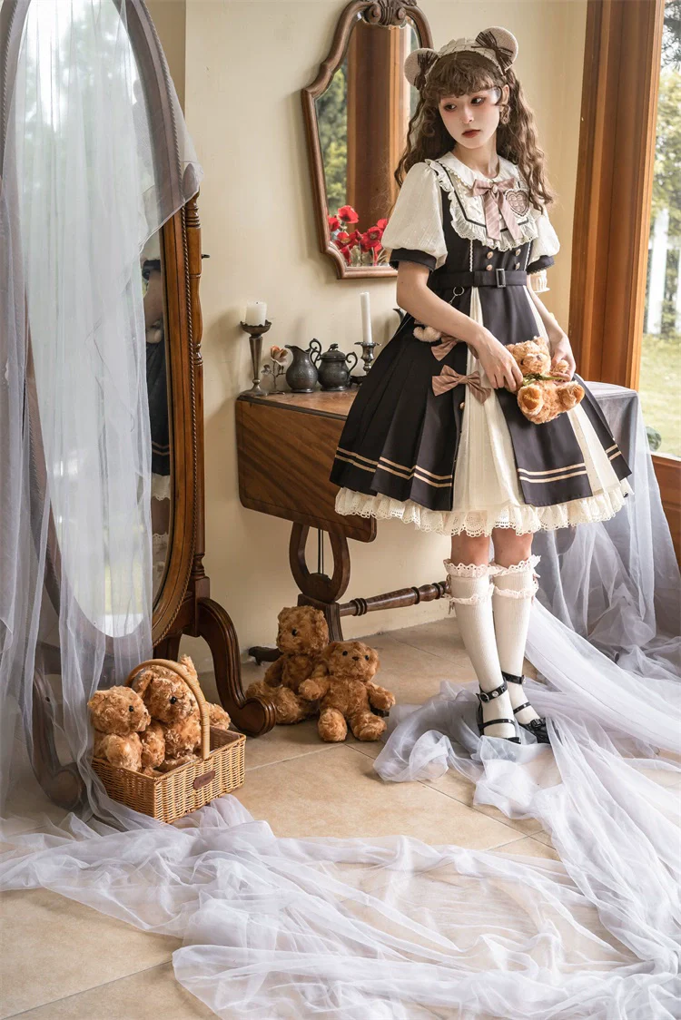 Chocolate Workshop - Elegant Lolita OP Daily Short Sleeve Dress - Image 7
