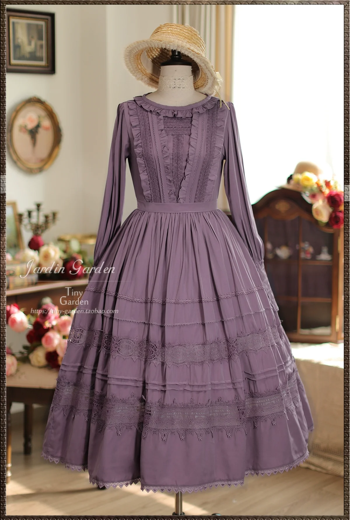 Spring Whispers - Elegant Lolita OP Dress French Style Long/Short Sleeve