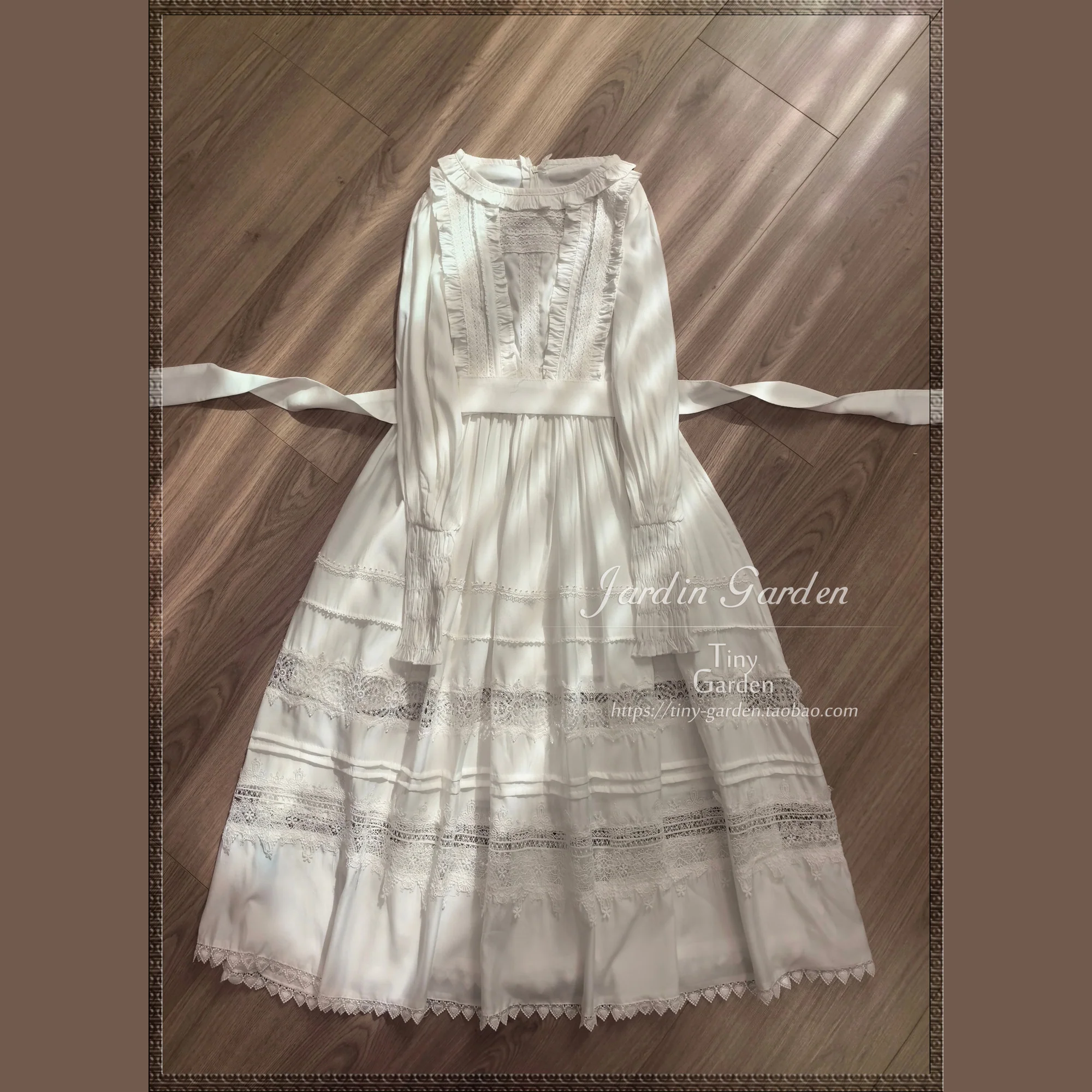 Spring Whispers - Elegant Lolita OP Dress French Style Long/Short Sleeve - Image 13
