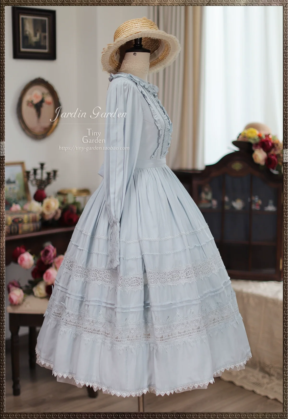 Spring Whispers - Elegant Lolita OP Dress French Style Long/Short Sleeve - Image 8
