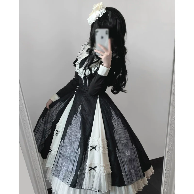 Church Bell - Elegant Lolita OP Dress Long Sleeve Spring Autumn - Image 17