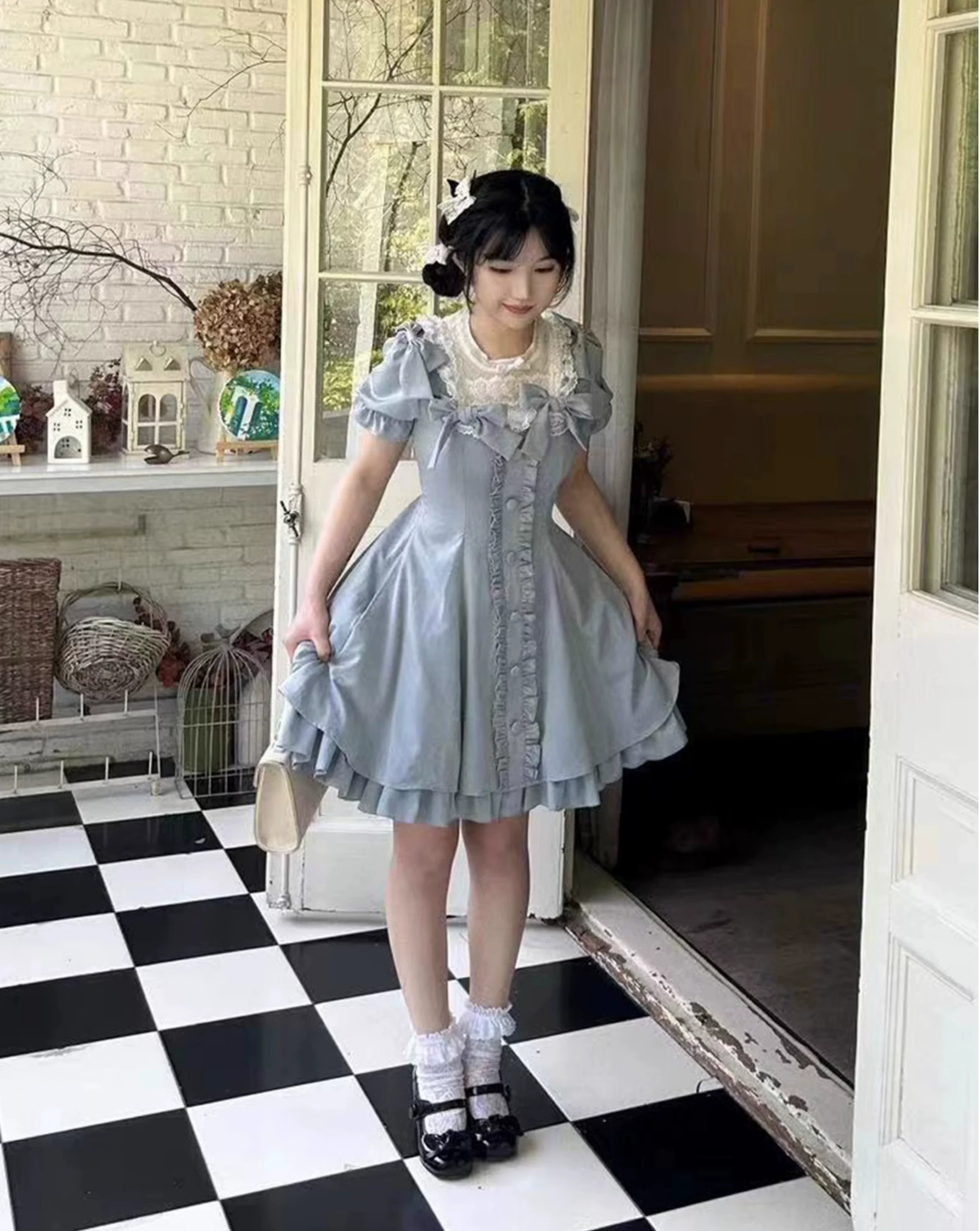 Plus Size Lolita OP Dress Summer Dress - Image 35